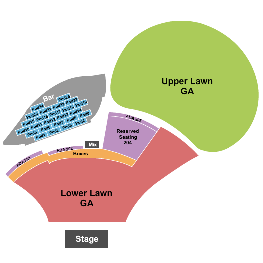 Moody Amphitheater George Clinton Seating Chart